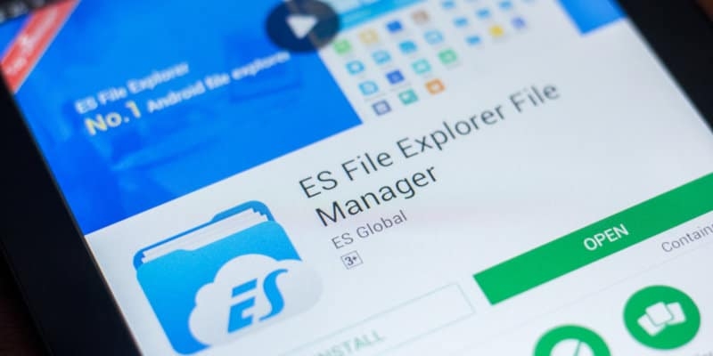 Avertir de l'utilisation de ES File Explorer