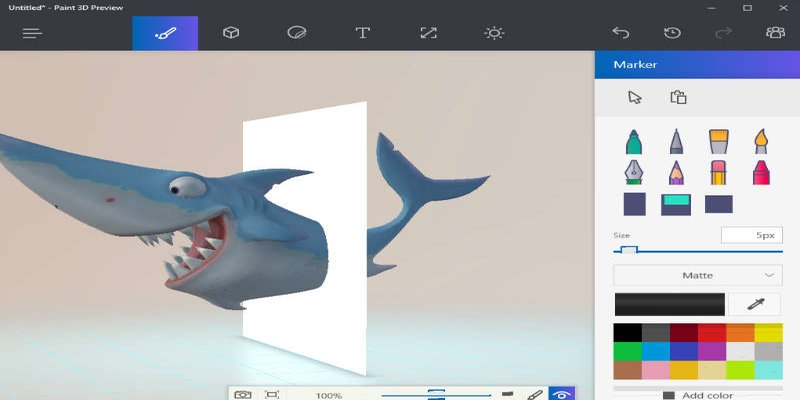 Le nouveau design de Paint 3D arrive
