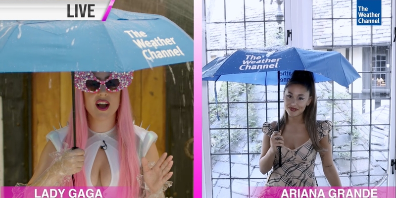 The Weather Channel fait la promotion du nouveau single de Lady Gaga ¨Rain On Me¨